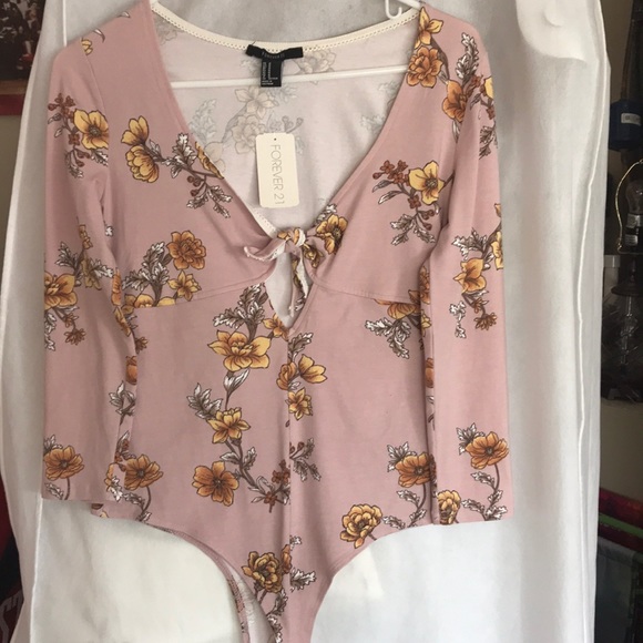 Forever 21 Tops - Floral Bodysuit